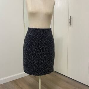 Dana Buchman Vintage Black Multi Women’s Knee Length Pencil Skirt Size 10